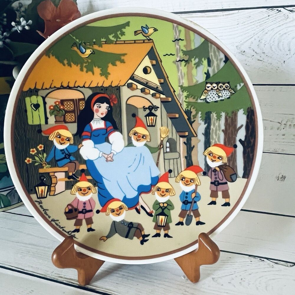 Barbara Fürstenhöfer Fairy Tale Series Collector's 8” Signed Plate Snow White